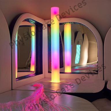 Sensory Bubble Tube With Fiber Optics And Mirror Play Station - Recommended For: All