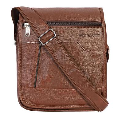 Different Available Tan Synthetic Leather Sling Bag