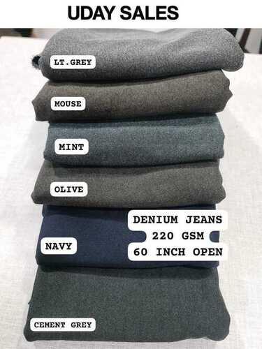 Knitted Denim Jeans Lycra Fabric