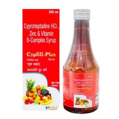 200Ml Cyproheptadine Hci Zinc And Vitamin B Complex Syrup General Medicines