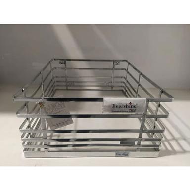 Silver Stainless Steel Premium Kitchen Basket