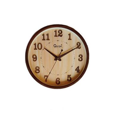 As Per Requirement 12 Inch Wooden Finish Clock