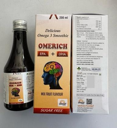 Omerich (Epa 250Mg Dha 190Mg Other Fatty Acids 150Mg Total Omega-3 600Mg) General Medicines