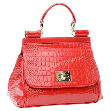 Red A210 Print Leather Bag