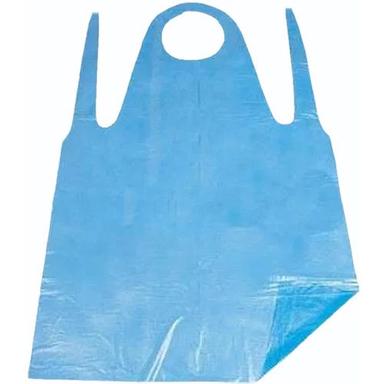 Sky Blue And White Disposable Pe Apron