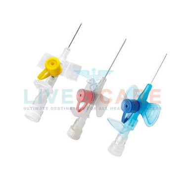 Multicolor Iv Cannula With Injection Valve And With Wings