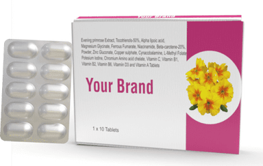 Evening Primrose Extract With Alpha Lipoic Acid With Vitamin D3 And Vitamin A Tablet