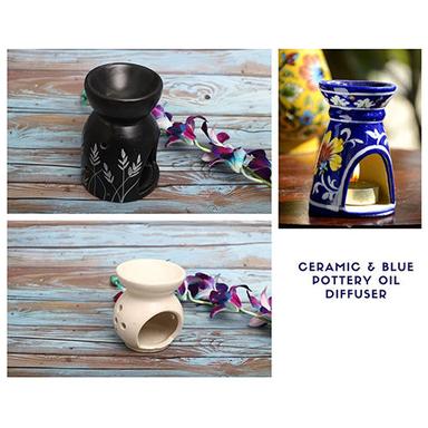 Multicolor Ceramic And Blue Pottery Oil Diffuser