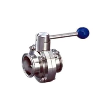 As Per Availability Stainless Steel Tri Clover End Butterfly Valve