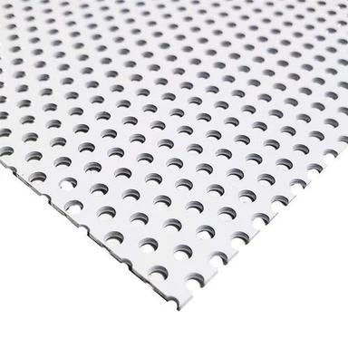 Industrial Metal Perforated Sheets - Color: Silver