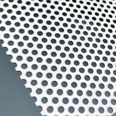 Silver Industrial Mild Steel Perforated Sheet