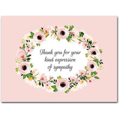 Glossy 2 X 2 Inch Thank You Card