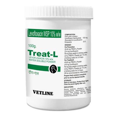 Treat-L Levofloxacin 10% Water Soluble Powder Ingredients: Solution Compound