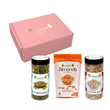 As Per Image 750 Gm Almonds- Pumpkin Seeds And Sunflower Seeds Dry Fruit Gift Box