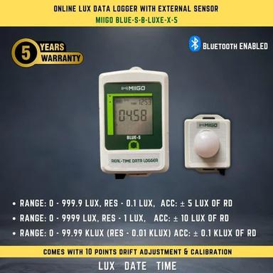 As Per Req. Lux Meter With Bluetooth Data Logger