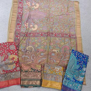 Multicolor Modal Silk Fancy Print Saree With Small Border