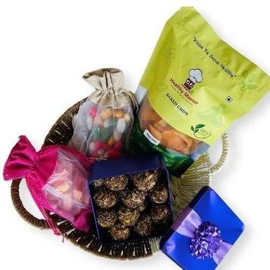 Rectangular Ethnic Rakhi Thali Gift Hamper