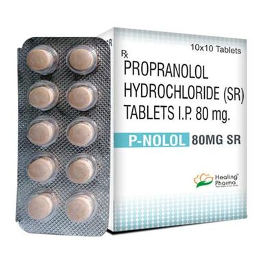 80 Mg Propranolol Hydrochloride (Sr) Tablets Ip General Medicines