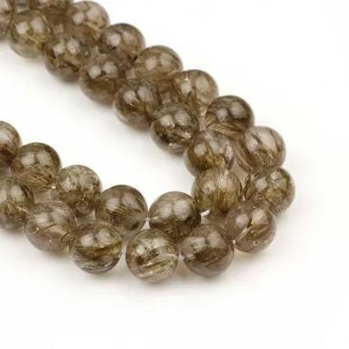 Brown Natural Labradorite Round Cabochon Gemstones Beads For Jewelry