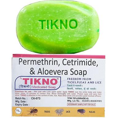 Permethrine Cetrimide And Aloevera Soap - Color: Green
