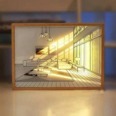 3D LED PAINTING WOODEN PHOTO FRAME