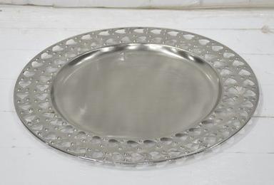 Metal Charger Plate With Decorative coller
