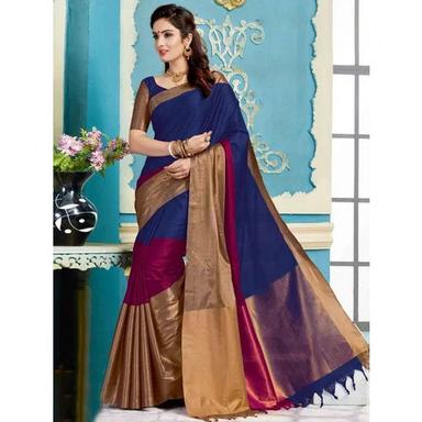 Different Available Cotton Embroidered Silk Saree