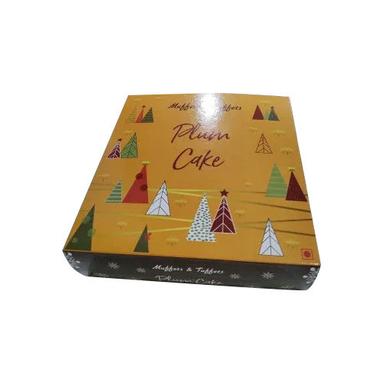 Glossy Lamination Christmas Plum Printing Cake Box