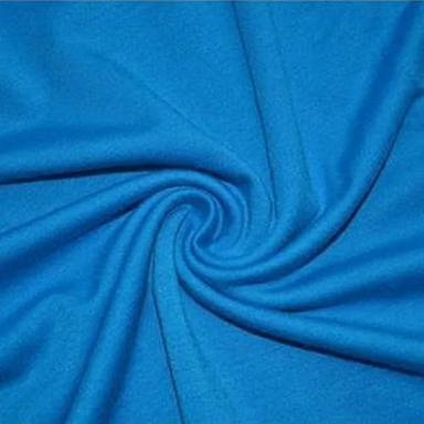 Blue Spandex Cotton Sinker Fabric