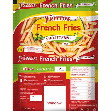 Different Available French Fries Packaging Pouches