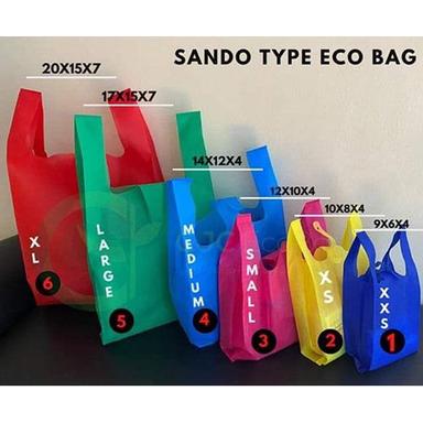 W Cut Non Woven Bags Bag Size: Customized
