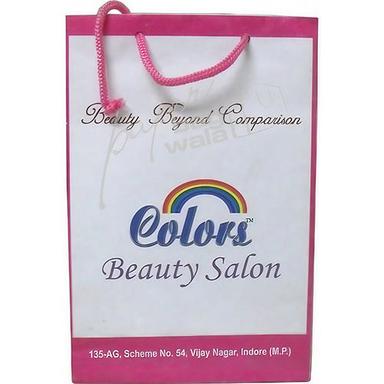 White And Pink Eco-Friendly Bleach Craft Bag
