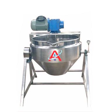 Silver Jacketed Insulation Paste Kettle With Agitator