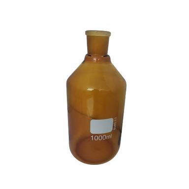 Transparent / As Per Requirement Reagent Bottle Amber Glass With Joint