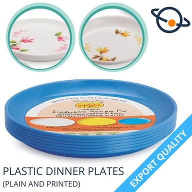 Plastic Dinner Plate Plain And Printed