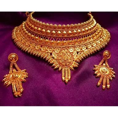 Golden Gold Necklace Set