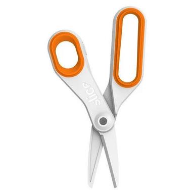 White Slice Safety Ceramic Scissor Large 10545 - Cutting Of Thick Fabric, Straps, Blister, Pvc Sheet, Foil