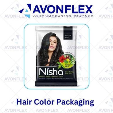Customized Plastic Laminated Hair Dye Packaging Pouch