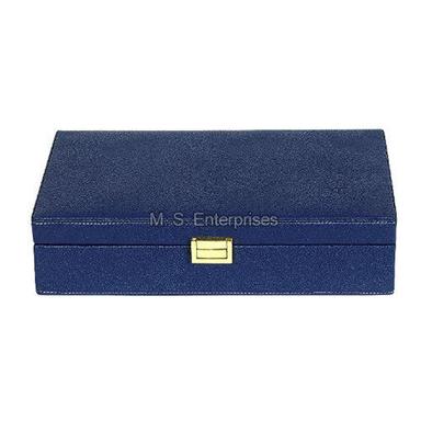 Blue Sgb04Blu Leather Sunglasses Box