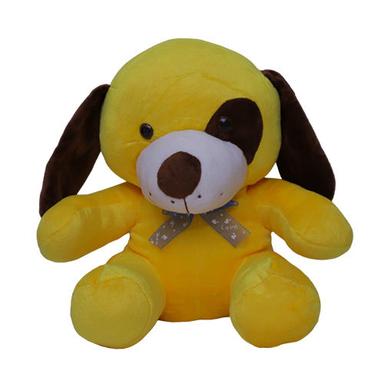 Different Available Yellow Patched Eye Dog Teddy Soft Toy