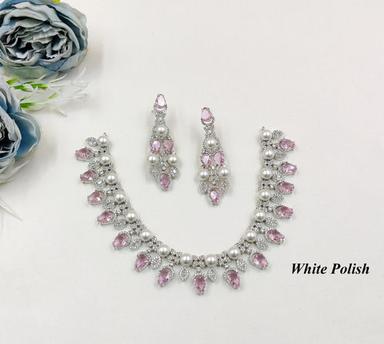 Trendy Crystal American Diamond Necklace