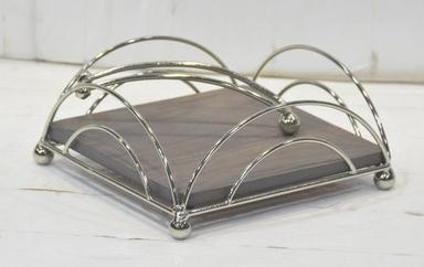 Metal Silver Plated Frame Napkin Holder