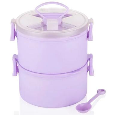 Purple Premium Quality Inner Steel Insulated Lunch And Tiffin Box