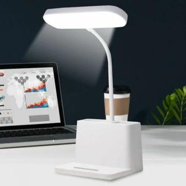 Plastic White Led Desk Lamp