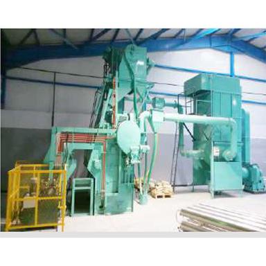 Green Tumblast Barrel Type  Shot Blasting Machine