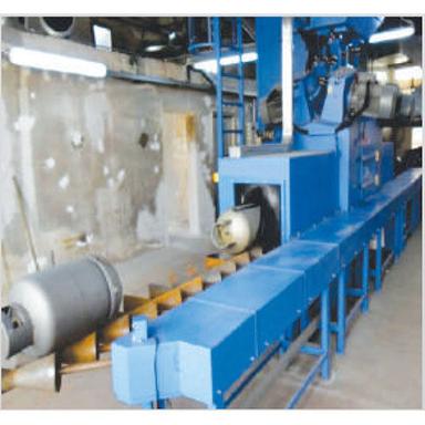 Blue Cylinder Shot Blasting Machine