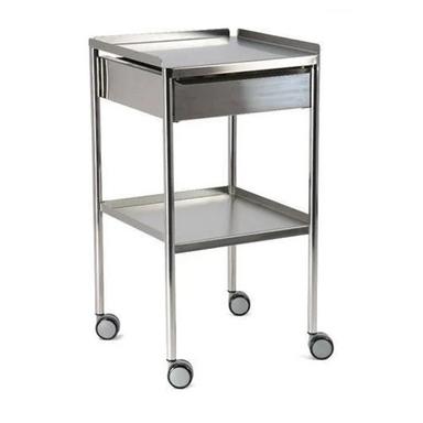 Silver Stainless Steel Hospital Trolley