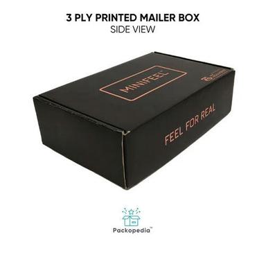 3 Ply Printed Corrugated Branded Mailer Box For Cosmetic Brands - Color: Multicolour