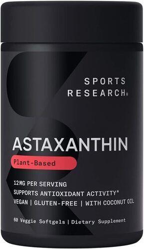 Sports Research Astaxanthin Supplement  - 12mg, 60 Count
