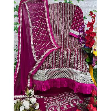 Pink Color Pakistani Suit - Color: Multicolor